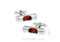 Red Level Cufflinks shown as a pair with size dimensions 28 mm by 8 mm close up image