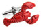 Red Lobster cufflinks close up image