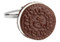 Oreo Cookie Cufflinks; Cookies & Cream Cuff-links close up image