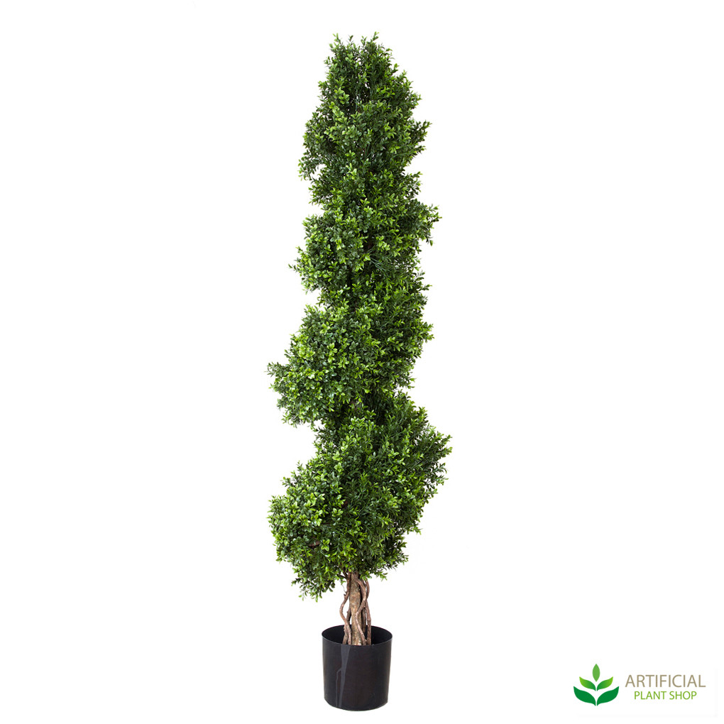 Artificial Boxwood Spiral Tree 1.9m High