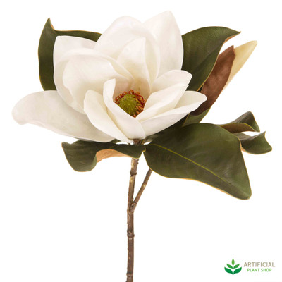 Artificial White Magnolia Flower