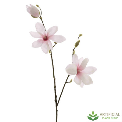 Artificial Pink Magnolia Stem 82cm