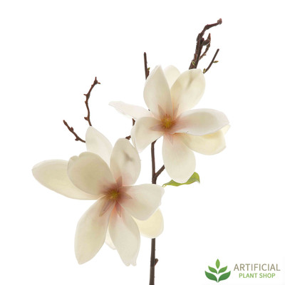 Artificial Magnolia Flower Stem 70cm