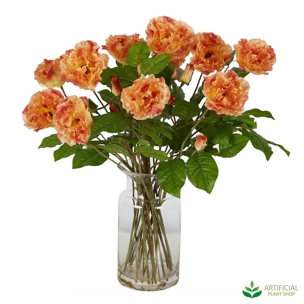 Orange Poppy flower arrangement