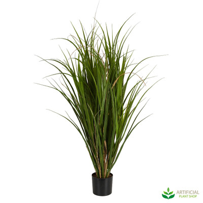 artificial reed grass in pot