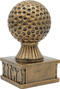 Golf Action Pedestal Trophy - Left Side