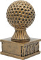 Golf Action Pedestal Trophy - Right Side