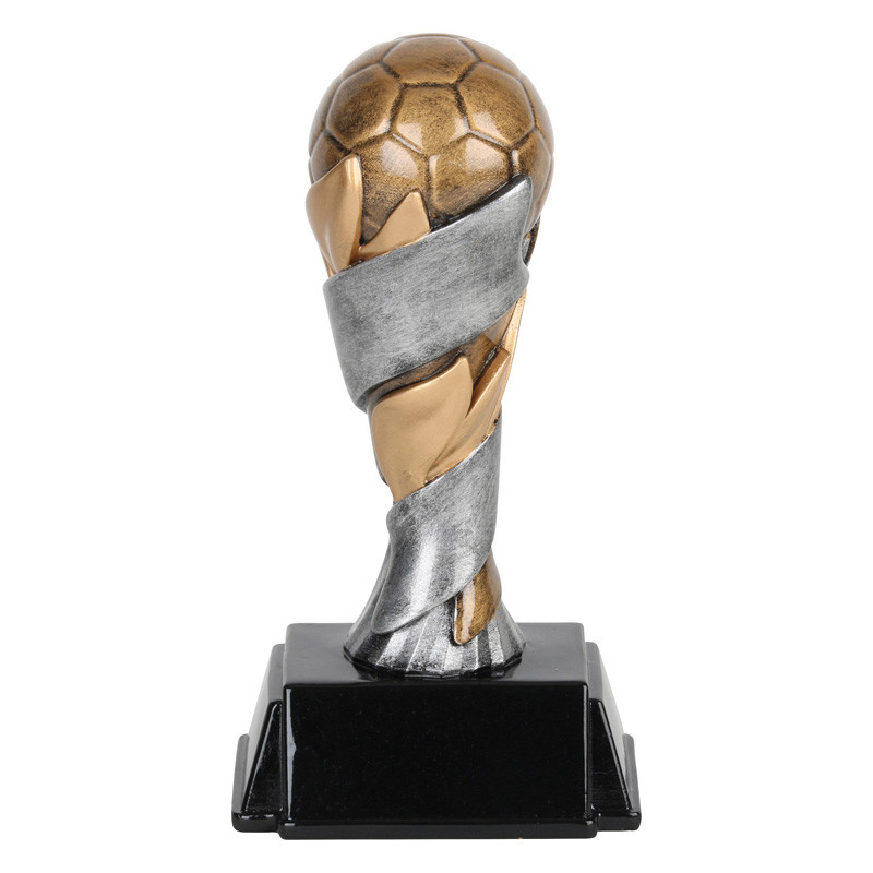 SHIPS IN 1 BUSINESS DAY!! FEMALE SILVER SOCCER RESIN TROPHY FREE ENGRAVING 