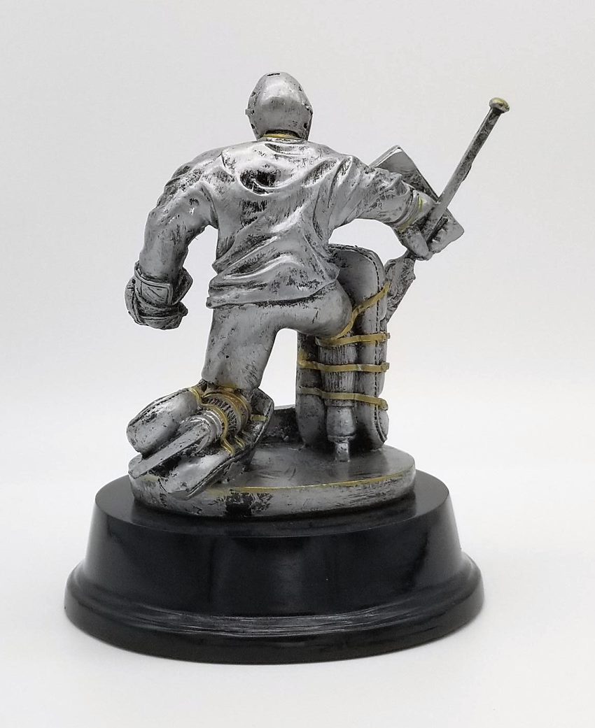 Hockey Goalie Trophy Engraved Goaltender Award 6 Inch Tall