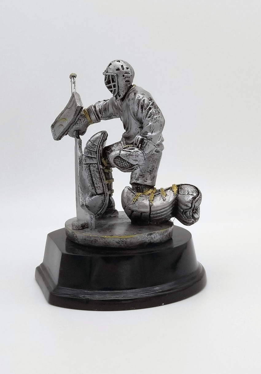 Hockey Goalie Trophy Engraved Goaltender Award 6 Inch Tall
