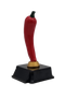Red Chili Pepper Trophy | Engraved Chili Pepper Award - 7 Inch Tall