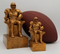 Fantasy Football Armchair Quarterback Trophy - Engraved Vintage Gold FFL Award - 6 or 9 Inch Tall