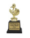Bowling Comic Turkey Trophy | Engraved Thanksgiving Turkey Award - 7 Inch Tall 