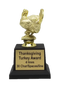 Bowling Turkey Trophy | Engraved Thanksgiving Award - 6.5 Inch Tall 
