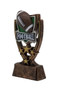 Football Four Star Trophy | Engraved Football Award - 6 Inch Tall 