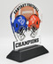 2021 Fantasy Football Champion Acrylic Trophy | Engraved 2021 FFL Championship Award - 6 Inch Tall