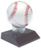All Star Baseball Holder Award - Black Base | Engraved Game Ball Display Trophy - 4.5 Inch Tall 