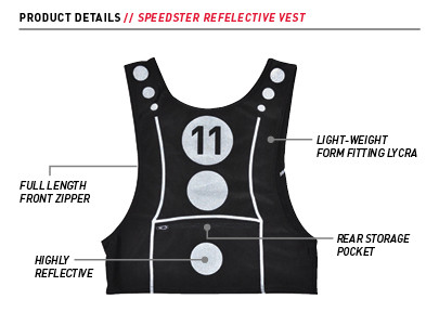 FuelBelt Speedster Reflective Vest - Pink & Black