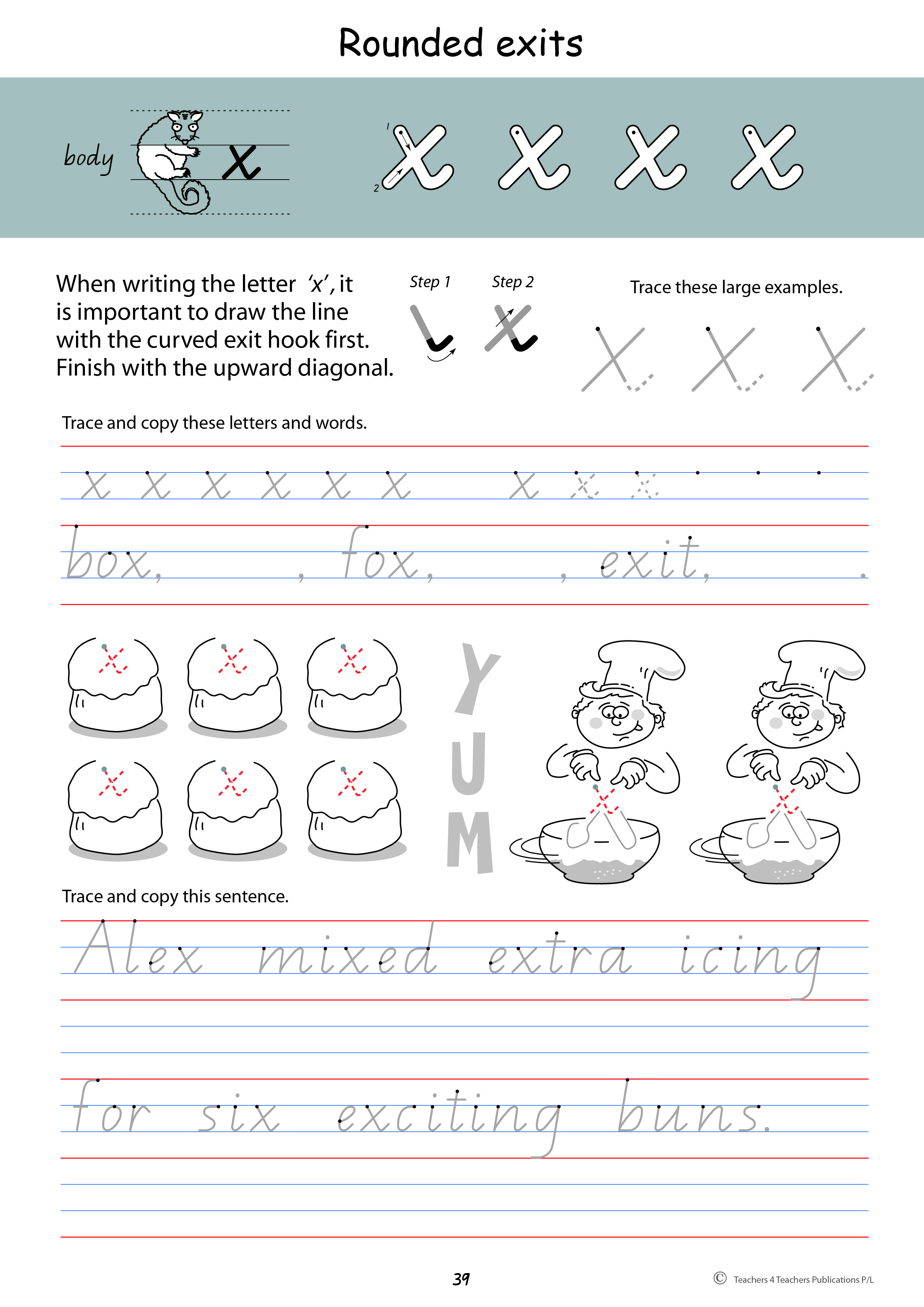 Queensland Cursive Handwriting Worksheets Printouts