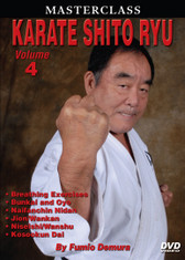 MASTERSCLASS SHITO RYU KARATE
Legendary “Black Belt Hall of Fame” member Fumio Demura is an expert on traditional weapons and considered one of the best karate instructors in the world. This series is Sensei Demura´s legacy in the art of Shito Ryu Karate-do. Volume 4 includes special breathing exercises; sparring drills; unsoku, bunkai and oyo; and black-belt-level kata (naifanchin nidan, jion, niseishi [nijushi ho], wanshu [empi], kusankui dai [kosukun dai] and wankan). (Approx. 60 min.) 