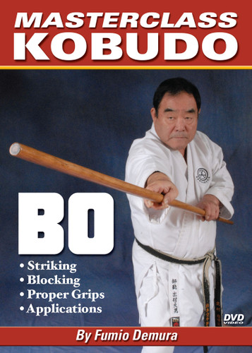 Sensei Fumio Demura studied under Japanese Grandmaster Ryusho Sakagami and Okinawan master Kenshin Taira. Demura has won the All-Japan Karate Freefighting Championships (1961), twice been voted into the "Black Belt Hall of Fame" and is recognized the world over as one of the premier martial artists of all time. BO features grasping, striking techniques, blocking actions, kata, maneuvering and practical application. (Approx. 60 min.)