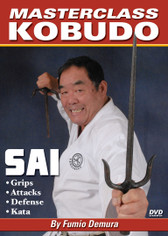 Sensei Fumio Demura studied under Japanese Grandmaster Ryusho Sakagami and Okinawan master Kenshin Taira. Demura has won the All-Japan Karate Freefighting Championships (1961), twice been voted into the "Black Belt Hall of Fame" and is recognized the world over as one of the premier martial artists of all time. SAI features proper grips, attacking movements, defense techniques, kata, maneuvering and application. (Approx. 60 min.)