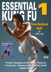 ESSENTIAL KUNG FU 
By Eric Lee
Grandmaster Eric Lee  trained in both Northern and Southern Shaolin Kung Fu. He exceled in the field of martial arts and is credited with winning more national and international awards than any other martial artist in the United States. 

Volume 1 - Three-Sectional Staff
- Proper gripping of the staff
- Stances
- Footwork
- Maneuvering with the staff
- Application 
