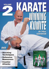 WINNING KUMITE Volume 2
Shihan Paul Godshaw, Chief Instructor and Sensei of the Mission Viejo Branch of the “Japan Karate-Do Federation”, has one of the most impressive backgrounds of Karate-do in the United States.
Mr. Paul Godshaw started training in 1965 with Sensei Dan Ivan and Sensei Fumio Demura. Under their tutelage, he had earned a Yon-Dan (4th Dan) Black Belt. And, by strict examination of the Masters of the “International Martial Arts Federation” (IMAF), Mr. Godshaw has also been awarded a Hachi-dan (8th Dan Black Belt in Karate-Do).

VOLUME 2 
•	Blocking Techniques 
•	Defensive Maneuvers
•	Counter Attacks
