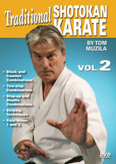 SHOTOKAN KARATE Volume 2
by Tom Muzila
One of the world’s leading contemporary disciples of Gichin Funakoshi’s Okinawan shotokan karate is Sensei Tsutomu Ohshima sensei, whose headquarters are located in Southern California. In this five-part series, Tom Muzila—a direct pupil of Mr. Ohshima—presents the techniques, forms and strategies that make shotokan karate such an effective combat art. Already well-known for his incredible physical/mental stamina and endurance records, He is currently an instructor/adviser to law-enforcement officers and the military in tactics, weapons and defense, making him the ideal instructor for this superior instructional video series.

Volume 2 covers block-and-counter combinations, two-step combinations, the horse stance, step-up-and-shuffle combinations and striking. Also includes kata heian 1 and 2.
(Approx. 54 min.)
