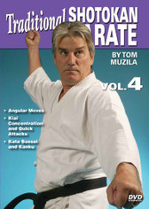 SHOTOKAN KARATE Volume 4
by Tom Muzila
One of the world’s leading contemporary disciples of Gichin Funakoshi’s Okinawan shotokan karate is Sensei Tsutomu Ohshima sensei, whose headquarters are located in Southern California. In this five-part series, Tom Muzila—a direct pupil of Mr. Ohshima—presents the techniques, forms and strategies that make shotokan karate such an effective combat art. Already well-known for his incredible physical/mental stamina and endurance records, He is currently an instructor/adviser to law-enforcement officers and the military in tactics, weapons and defense, making him the ideal instructor for this superior instructional video series.

Volume 4 covers three-time engagement, angular moves, iai concentration and quick attacks. Also includes instruction for kata bassai and kanku.
(Approx. 57 min.)
