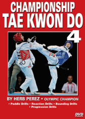 CHAMPIONSHIP TAE KWON DO  Volume 4
Advanced Sparring 
by Herb Perez

This is one of the most comprehensive works ever presented on the specific training for Elite Olympic Competition Tae Kwon Do. Gold medalist and Olympic champion, Herb Perez, takes you into the real world of elite training, teaching you techniques that have been tried and proved to be highly effective in real competition. 
His studies led him to combine - in one system - the best training methods found in the different countries and combine them in this “Championship Tae kwon Do” Series. 

 Volume 4: Warm-up exercises, paddle drills, reaction drills, bounding drills, progression drills and perfecting kicks. (Approx. 59 min.) 
