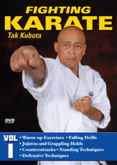 FIGHTiNG KARATE Volume 1
by Tak Kubota
Soke Takayuki Kubota is a member of the Black Belt Hall of Fame and the founder and grandmaster of the International Karate Association Inc. Kubota’s hybrid of judo, karate and jujutsu techniques is a very powerful and practical self-defense system called gosoku-ryu. Learn its techniques in this five-part video collection from the man who has trained some of the finest law-enforcement and military personnel in the world.

Volume 1: Kubo-Jitsu Fighting — Warm-up exercises and falling, realistic combat, jujutsu and grappling holds, counters, standing techniques and effective defenses. (Approx. 58 min.) 
