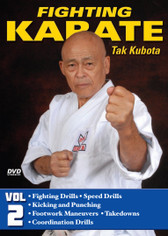 FIGHTING KARATE Volume 2
by Tak Kubota
Soke Takayuki Kubota is a member of the Black Belt Hall of Fame and the founder and grandmaster of the International Karate Association Inc. Kubota’s hybrid of judo, karate and jujutsu techniques is a very powerful and practical self-defense system called gosoku-ryu. Learn its techniques in this five-part video collection from the man who has trained some of the finest law-enforcement and military personnel in the world.

 Volume 2: Gosoku-Ryu Fighting — Striking speed drills, kicking and punching attacks and counters, footwork and maneuvers, takedowns, and coordination drills to improve speed and defenses. (Approx. 57 min.) 