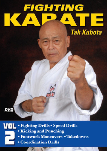 FIGHTING KARATE Volume 2
by Tak Kubota
Soke Takayuki Kubota is a member of the Black Belt Hall of Fame and the founder and grandmaster of the International Karate Association Inc. Kubota’s hybrid of judo, karate and jujutsu techniques is a very powerful and practical self-defense system called gosoku-ryu. Learn its techniques in this five-part video collection from the man who has trained some of the finest law-enforcement and military personnel in the world.

 Volume 2: Gosoku-Ryu Fighting — Striking speed drills, kicking and punching attacks and counters, footwork and maneuvers, takedowns, and coordination drills to improve speed and defenses. (Approx. 57 min.) 