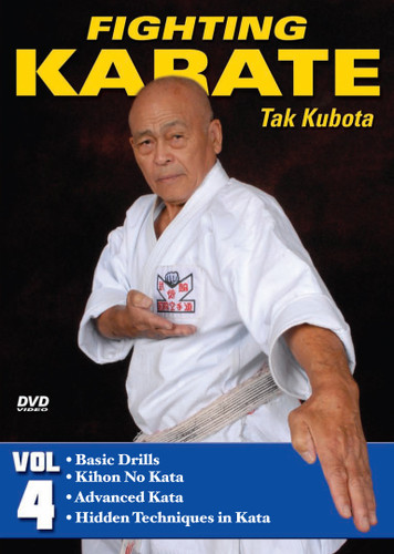 FIGHTING KARATE Volume 4
by Tak Kubota
Soke Takayuki Kubota is a member of the Black Belt Hall of Fame and the founder and grandmaster of the International Karate Association Inc. Kubota’s hybrid of judo, karate and jujutsu techniques is a very powerful and practical self-defense system called gosoku-ryu. Learn its techniques in this five-part video collection from the man who has trained some of the finest law-enforcement and military personnel in the world.

Volume 4: Gosoku-Ryu Kata — Basic drills, kihon no kata, advanced gosoku-ryu kata and detailed explanation of the hidden fighting techniques in kata. (Approx. 54 min.) 