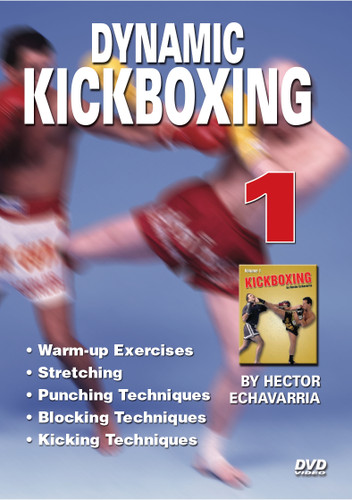KICK BOXING Volume 1
By Hector Echavarria

Hector Echavarria is a former champion of the “U.S. Karate Association” and the “American Karate Association” and a “Vale Tudo Kickboxing Champion”. In the volume 1 of this three DVD series, Hector Echavarria demonstrates warm up exercises, good fighting distance, basic fighting stance and footwork. He demonstrates basic punches: the jab, the cross, uppercut, hook, basic kicks: the roundhouse kick, side kick, and a front push kick to stop an opponent and control fighting distance. Hector demonstrates how a Muay Thai kick goes thru the opponent where as a karate kick makes contact; but does not have the same penetration through the opponent.

Warm-up exercises
Stretching
Punching Techniques
Blocking Techniques
Kicking Techniques