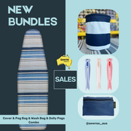 Signature Bundle: Ironing Board Cover + Peg Bag + Wash Bag (Std) +Dolly Pegs (3packs)