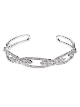 Elegant Crystal Pave Bangle  | Bracelets