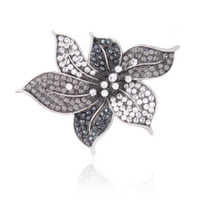 Sophisticated Crystal Flower Brooch  | Brooches