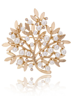 Pearl Floral Brach Brooch 83706