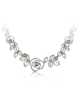 Rose's Crystal Flower Necklace 4 | Necklaces