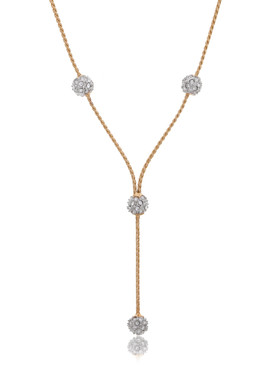 Farrah's Crystal Pave Balls Necklace 44300