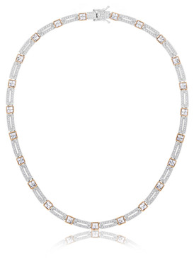 Gail's Crystal Box Chain Necklace  | Necklaces