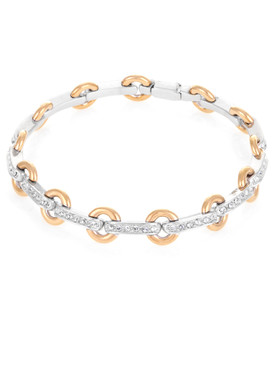 April's Crystal Circle Link Bracelet  | Bracelets