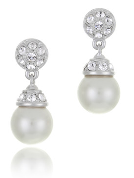 Alma's Crystal & Pearl Earrings  | Earrings