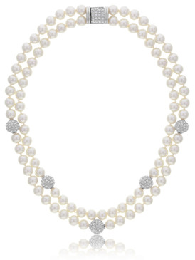 Alma's Double-Strand Pearl Necklace  | Necklaces