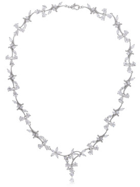 Dafne's CZ Floral Vine Necklace  | Necklaces