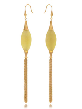 Crystal Jade Tassel Earrings 4 | Earrings