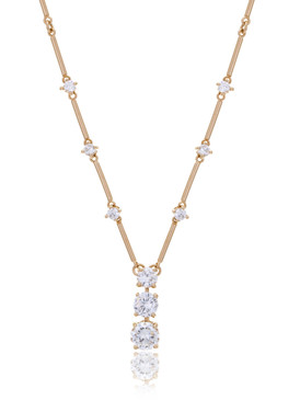 Christine's Triple CZ Drop Necklace  | Necklaces