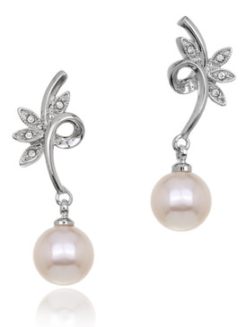 Jessy's Flower Pearl Drop Earrings 4 | Earrings